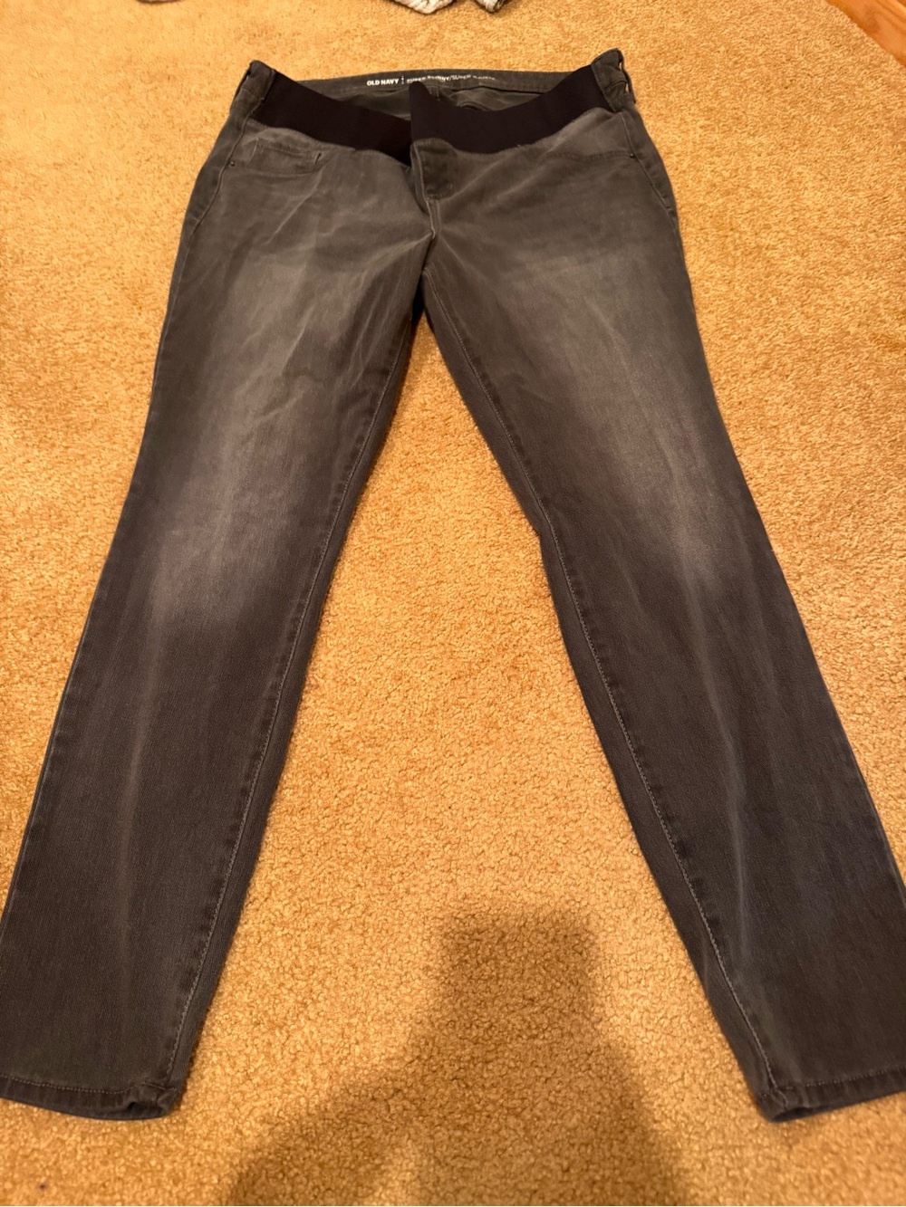 Old Navy Women's Gray Jeggings/skinny mid rise stretch